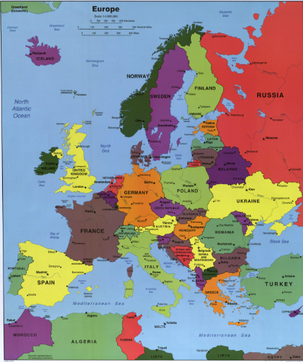 Map of Europe