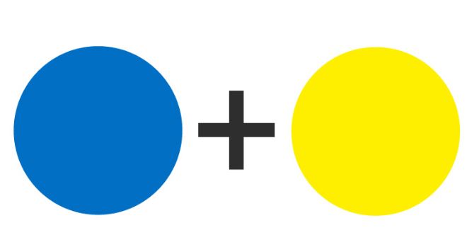 azul y amarrillo