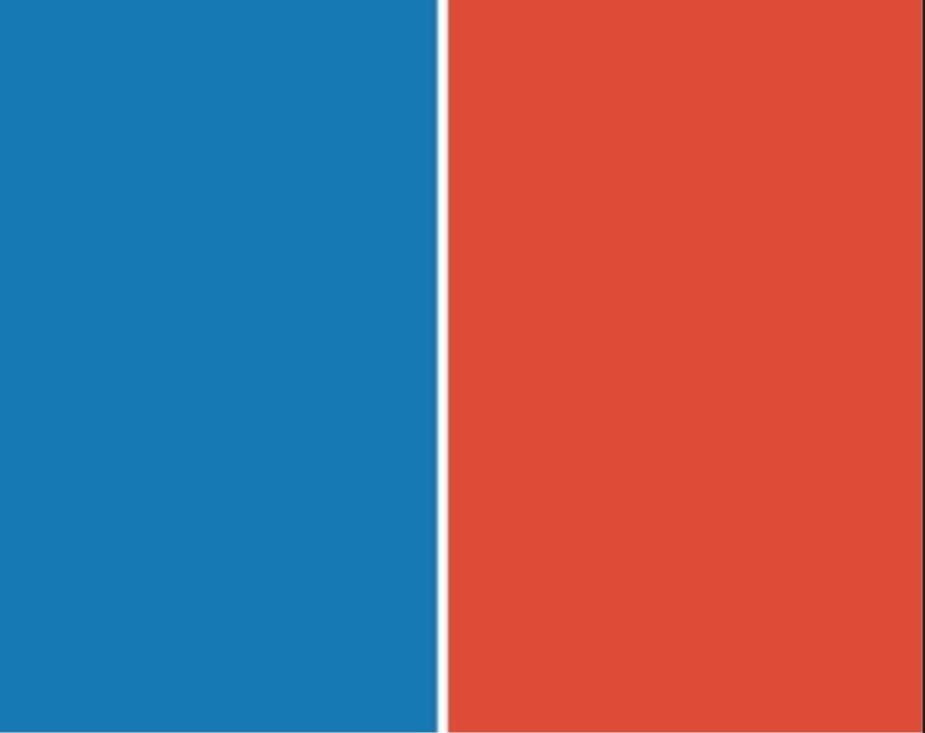 AZUL Y ROJO