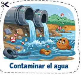 Contaminar agua