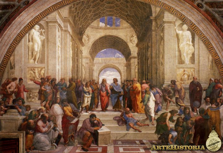 Escuela de Atenas. Rafael Sanzio