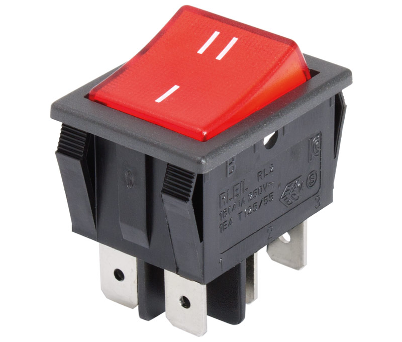 conmutador basculante con ilumincación