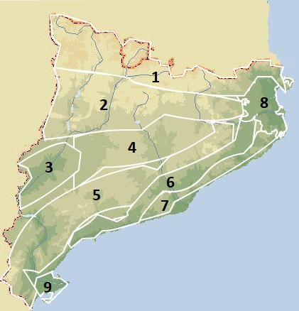 Mapa Catalunya