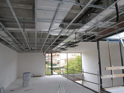 canalización en techo técnico