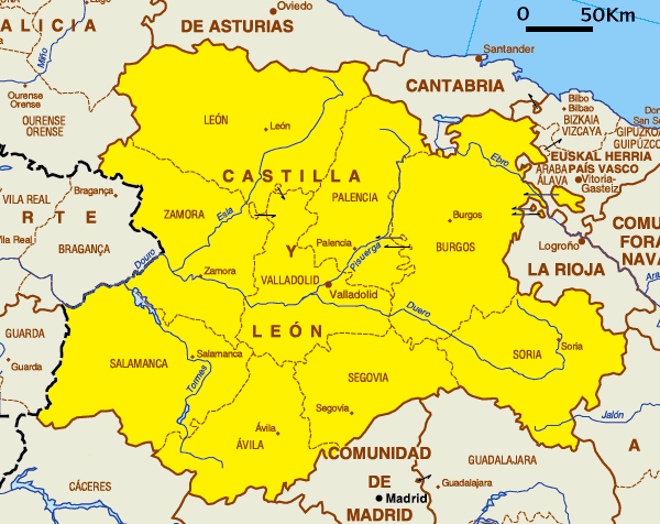 Mapa Castilla y León 4.4