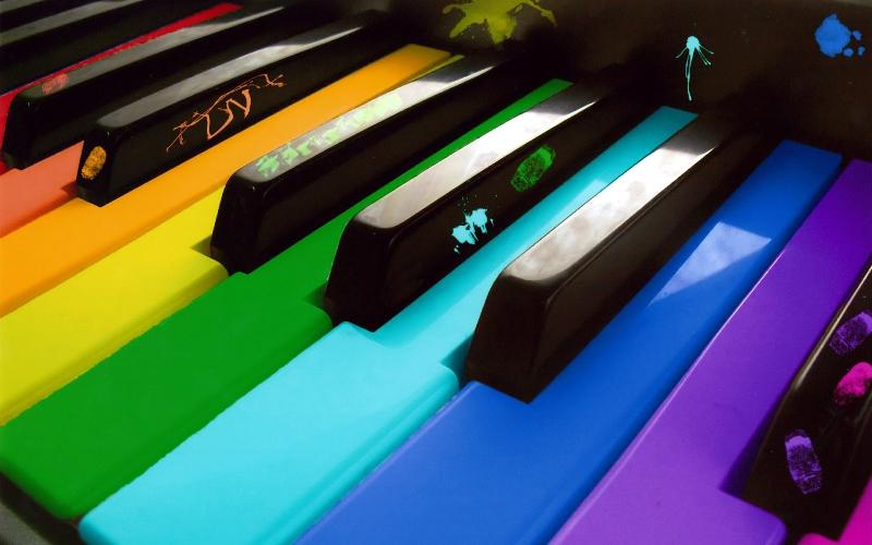 Teclado colores