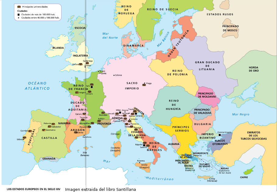 Estados europeos, s.XIV