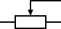 Resistencia variable, Poteciómetro 3 contactos, Símbolo